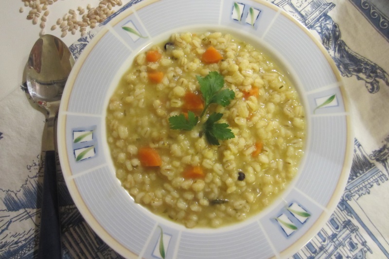 zuppa di orzo perlato