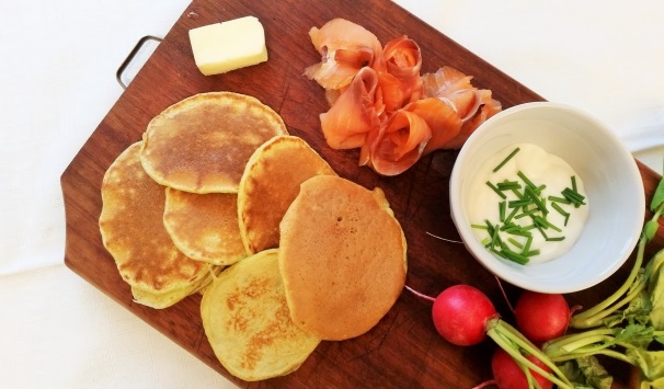 Ed ecco una foto di questi deliziosi pancakes pronti per essere serviti: