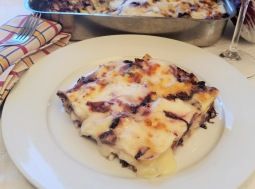 lasagne radicchio e taleggio