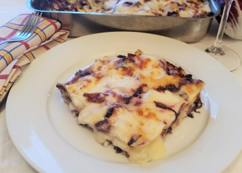 lasagne radicchio e taleggio