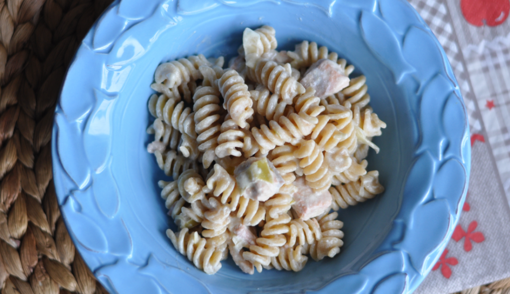 pasta salmone e porri