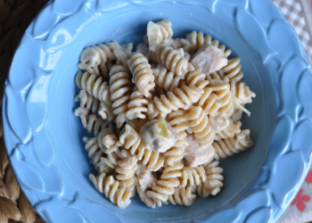 pasta salmone e porri