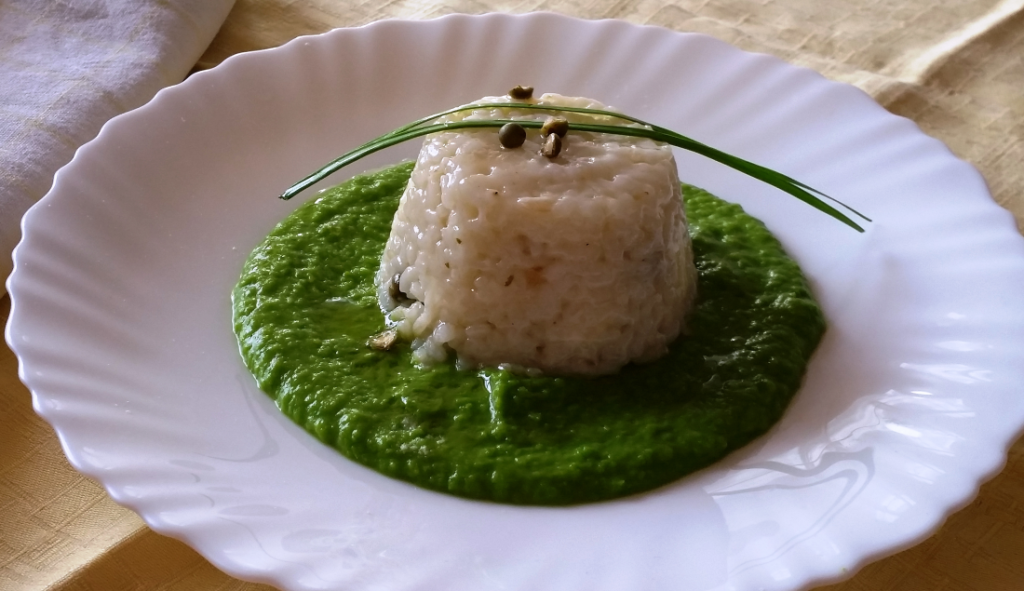 risotto al pepe verde