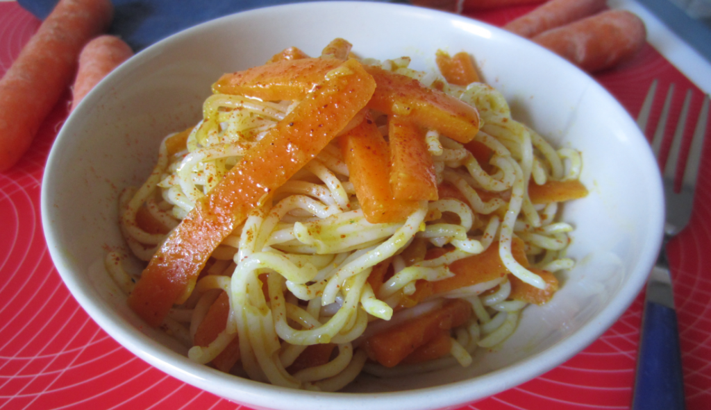 vermicelli di riso con carote