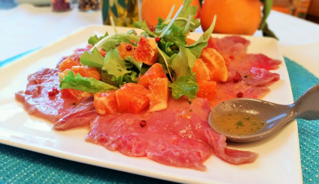 carpaccio di tonno