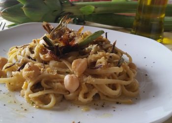 linguine con crema di ceci