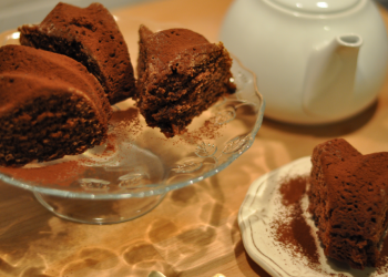 torta all'acqua con cacao