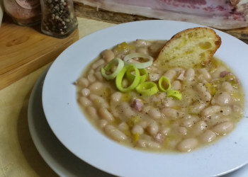 zuppa porri e cannellini