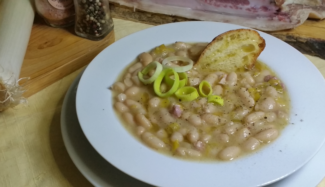 zuppa porri e cannellini