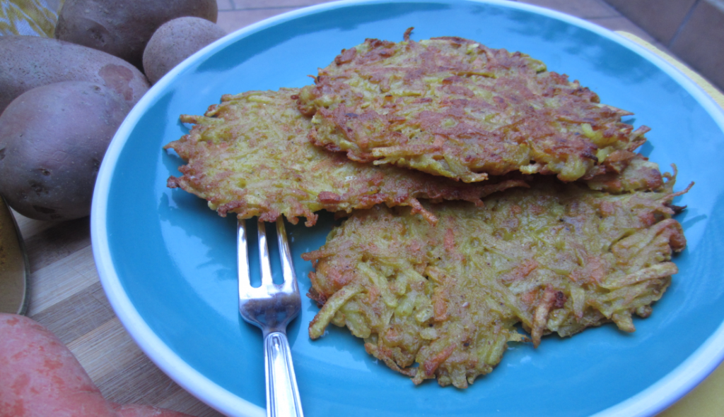 frittelle di patate rosse