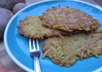 frittelle di patate rosse