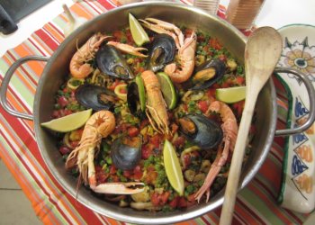 Impiattamento finale: paella marinera_