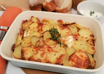 patate rosse al gratin