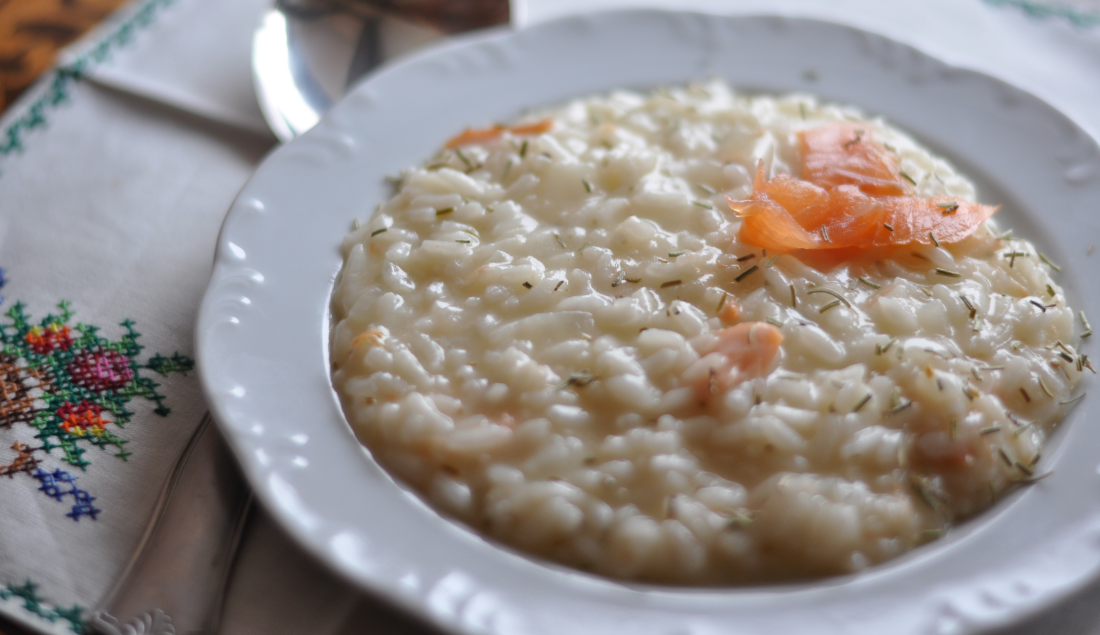 risotto al salmone