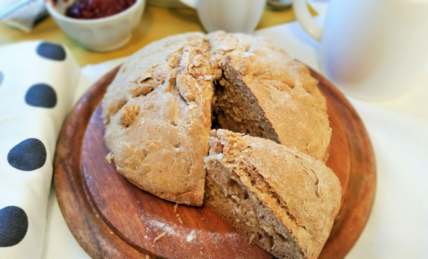 Ed ecco una foto del soda bread appena sfornato: