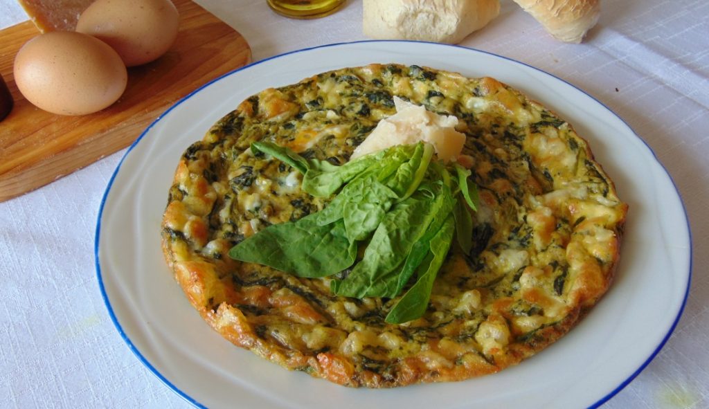 frittata di spinaci al forno