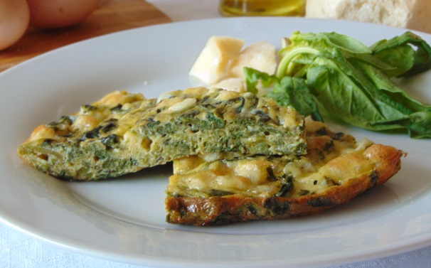 Ed ecco una foto della frittata di spinaci al forno pronta per essere gustata: