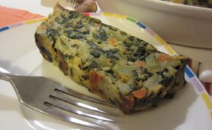 secondi piatti vegetariani Impiattamento finale: polpettone di verdure_