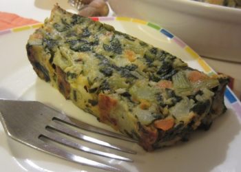 Impiattamento finale: polpettone di verdure_