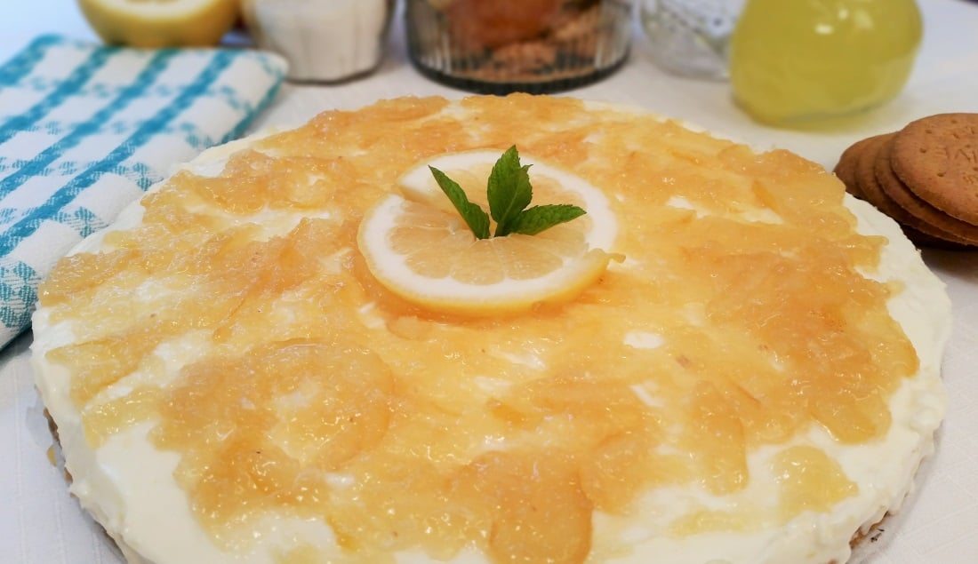 cheesecake al limone