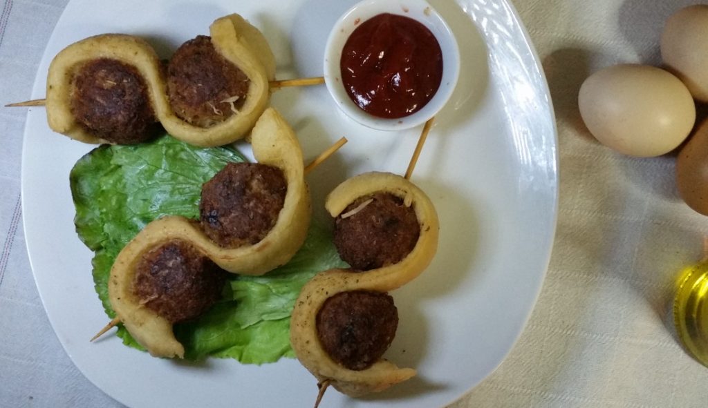 spiedini di polpette