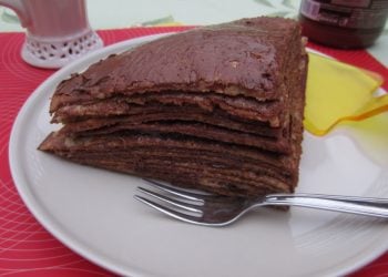 torta di crepes alla Nutella