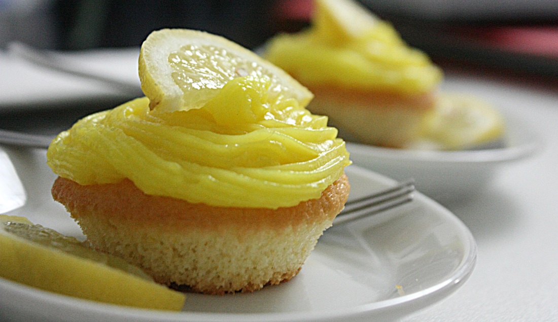 cupcake con crema al limone