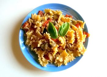 mafaldine piccanti con funghi e caciotta mafaldine piccanti con funghi e caciotta