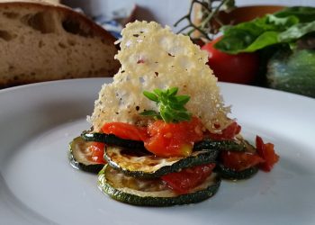 parmigiana di zucchine destrutturata