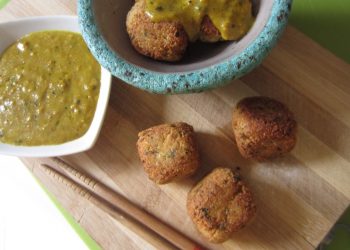 polpette di tofu con salsa al curry