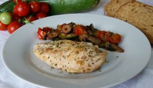 petto di pollo con funghi e zucchine petto di pollo con funghi e zucchine