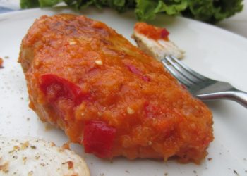 petto di pollo marinato in salsa piccante