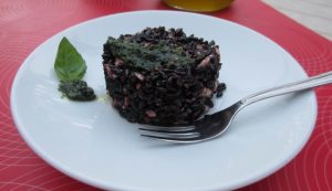 riso nerone con ricotta salata e basilico riso nerone con ricotta salata e basilico