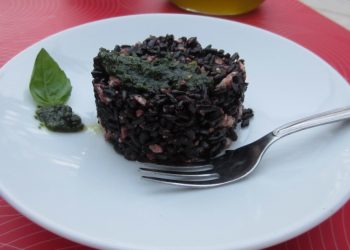 riso nerone con ricotta salata e basilico riso nerone con ricotta salata e basilico