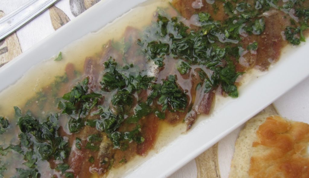 alici in salsa alla maggiordomo