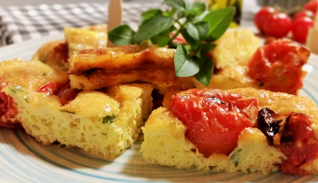 frittata di pomodori al forno