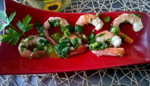 gamberoni in salsa verde gamberoni in salsa verde