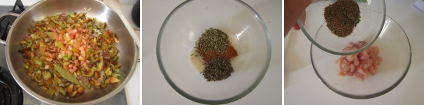 Lavate il pomodoro e tagliate via l’estremità. Tagliatelo a cubetti ed aggiungetelo al resto. Preparate la miscela di spezie cajun oppure usate una miscela già pronta. Mettete il pollo tagliato a pezzettini piccolini una ciotola ed aggiungete la salsiccia sbriciolata finemente. Aggiungete le spezie. Mescolate con le mani per distribuirle bene sulla carne. Lavate il pomodoro e tagliate via l’estremità. Tagliatelo a cubetti ed aggiungetelo al resto. Preparate la miscela di spezie cajun oppure usate una miscela già pronta. Mettete il pollo tagliato a pezzettini piccolini una ciotola ed aggiungete la salsiccia sbriciolata finemente. Aggiungete le spezie. Mescolate con le mani per distribuirle bene sulla carne.