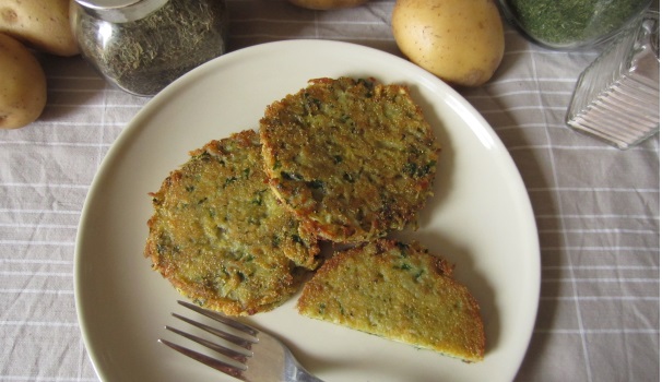 Ed ecco i medaglioni di patate appena preparati e pronti per gustare.