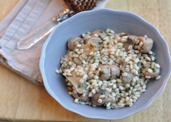 Orzo con funghi e salsiccia ricetta veloce