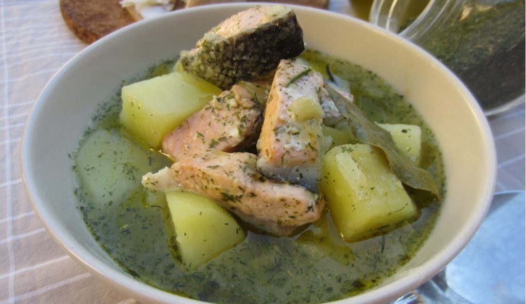 Zuppa di salmone buonissima