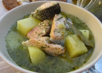 Zuppa di salmone buonissima