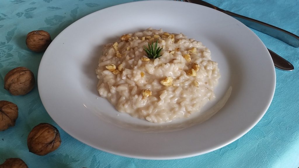 risotto noci  e stracchino