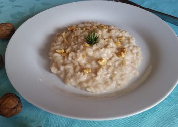 risotto noci  e stracchino