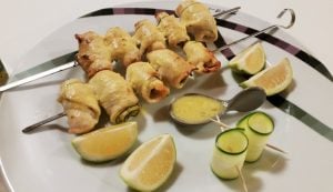 spiedini di pollo con zucchine spiedini di pollo con zucchine