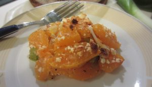 Gratin di zucca e porri Gratin di zucca e porri
