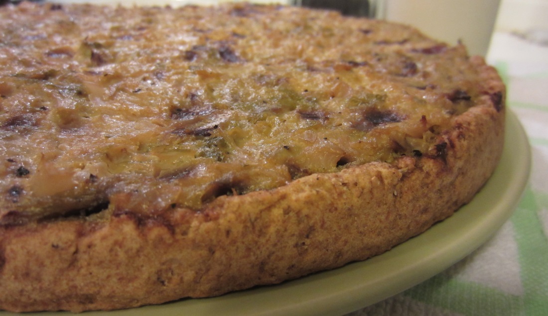 Torta salata di verza e panna acida buonissima