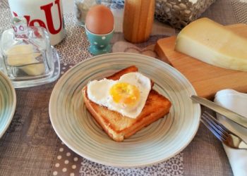 Impiattamento finale: croque madame fatto in casa