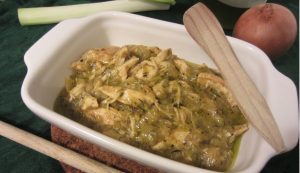 Spezzatino di pollo con porri delizioso Spezzatino di pollo con porri delizioso