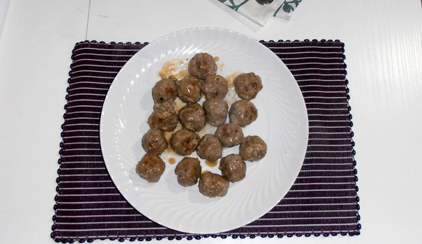 Ed ecco le vostre polpette alla birra con bimby pronte per essere servite.